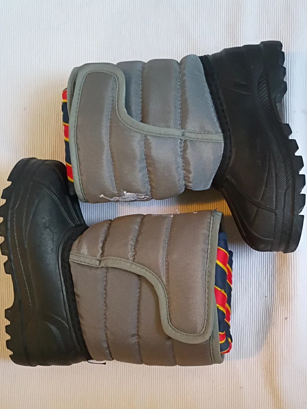 Polo by Ralph Lauren Grey & Black Kids Winter Boots